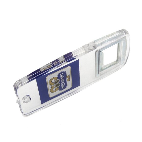 Vintage Labatt's Light Beer Bottle Opener Blue Clear Plastic Summer Drinks Party - Picture 3 of 5